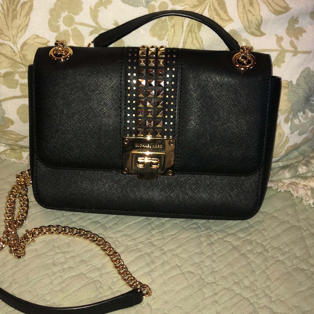 Black and Gold Michael Kors Crossbody